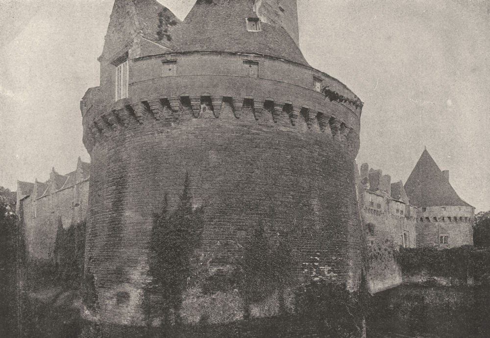 MORBIHAN. Pontivy. Chateau 1895 old antique vintage print picture